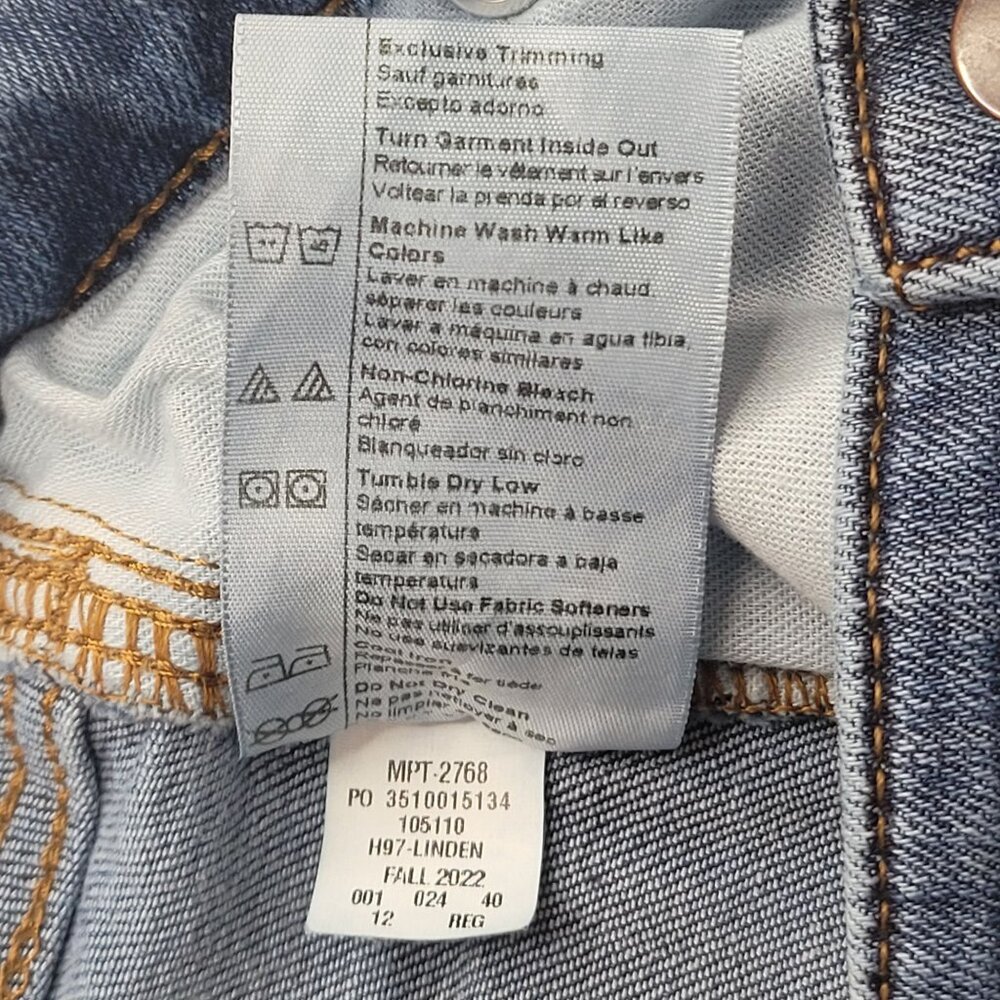 Carhartt Women's Double Knee Relaxed Fit Blue Denim Jeans Size 12 Regular - Picture 14 of 15